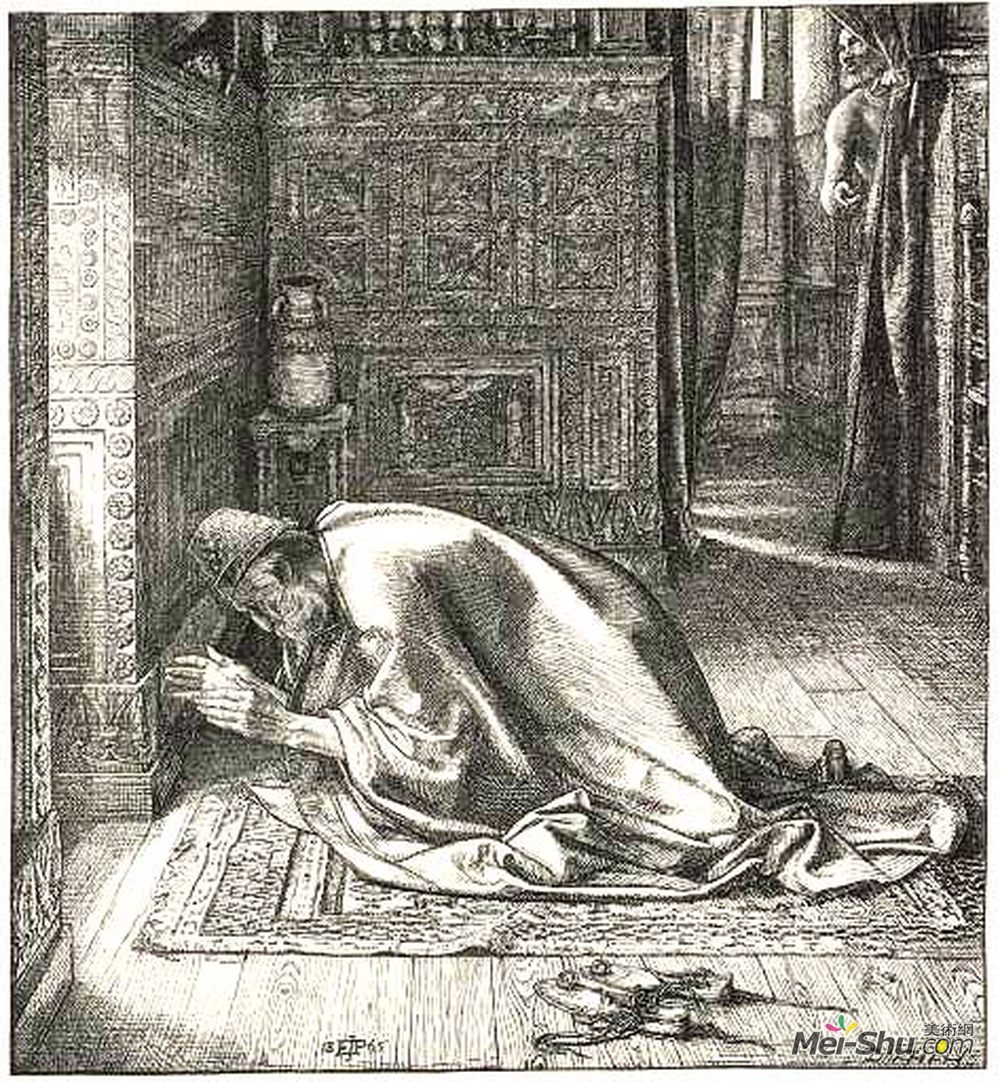 爱德华·潘特(Edward Poynter)高清作品《丹尼尔的祈祷》
