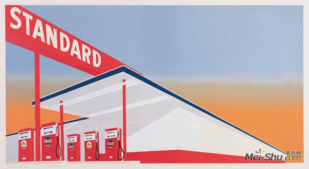 爱德华·鲁斯查(Edward Ruscha)高清作品《标准站》