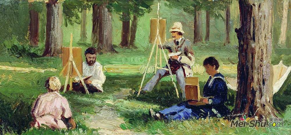 埃菲姆沃尔科夫(Efim Volkov)高清作品《露天艺术家》