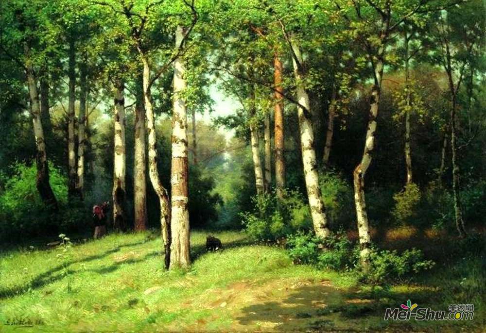 埃菲姆沃尔科夫(Efim Volkov)高清作品《树林中的正午》