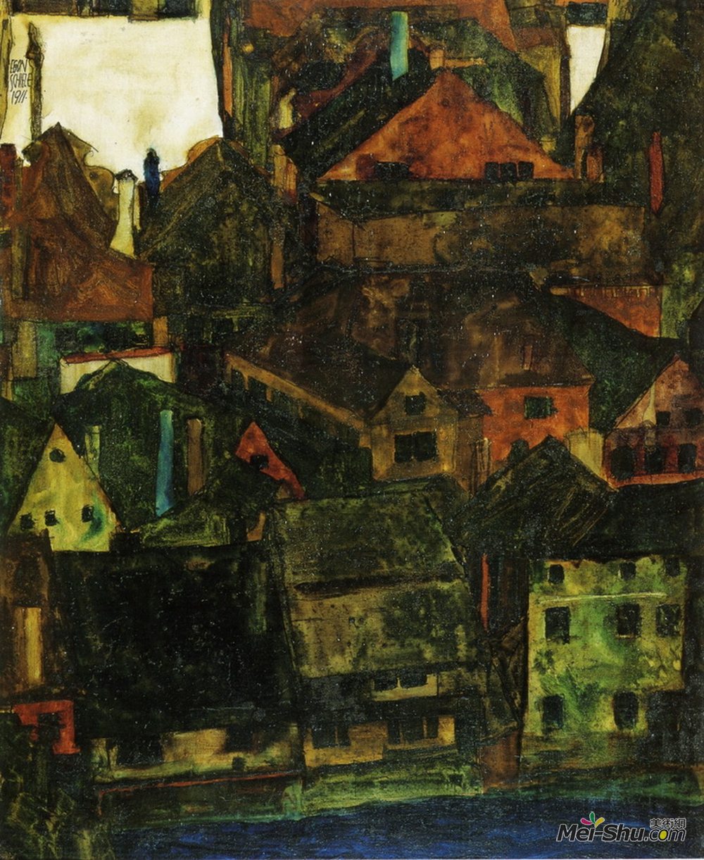 埃贡·席勒(Egon Schiele)高清作品《克鲁玛》