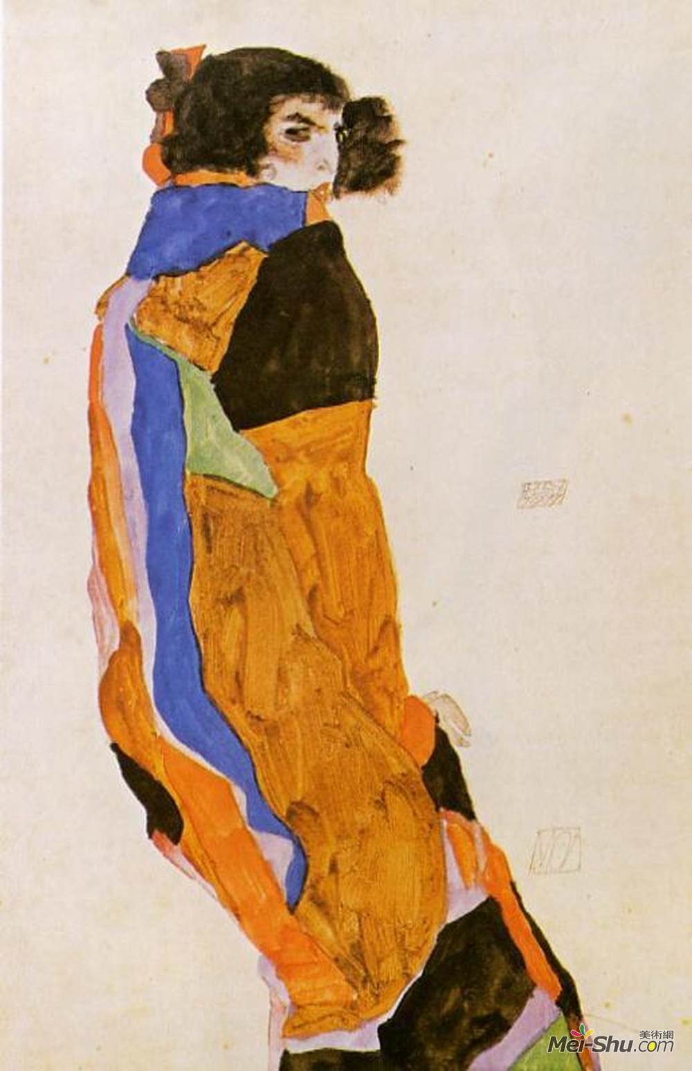 埃贡·席勒(Egon Schiele)高清作品《舞者莫阿》