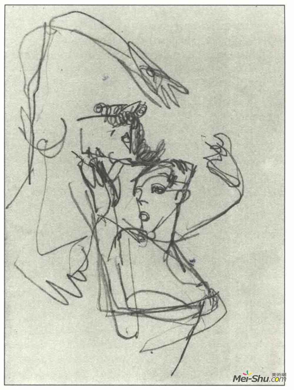 埃贡·席勒(Egon Schiele)高清作品《无题》