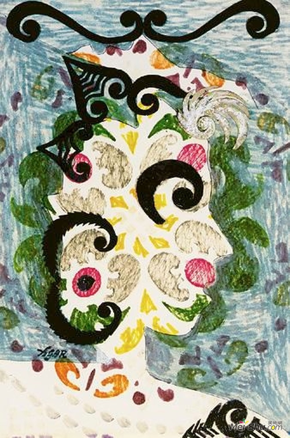 艾林·阿加尔(Eileen Agar)高清作品《头》