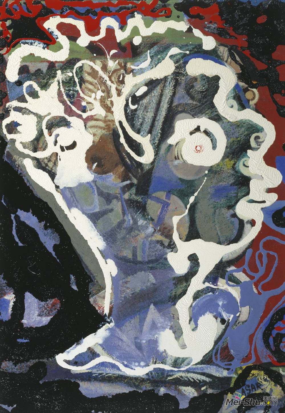 艾林·阿加尔(Eileen Agar)高清作品《狄兰·托马斯首领》