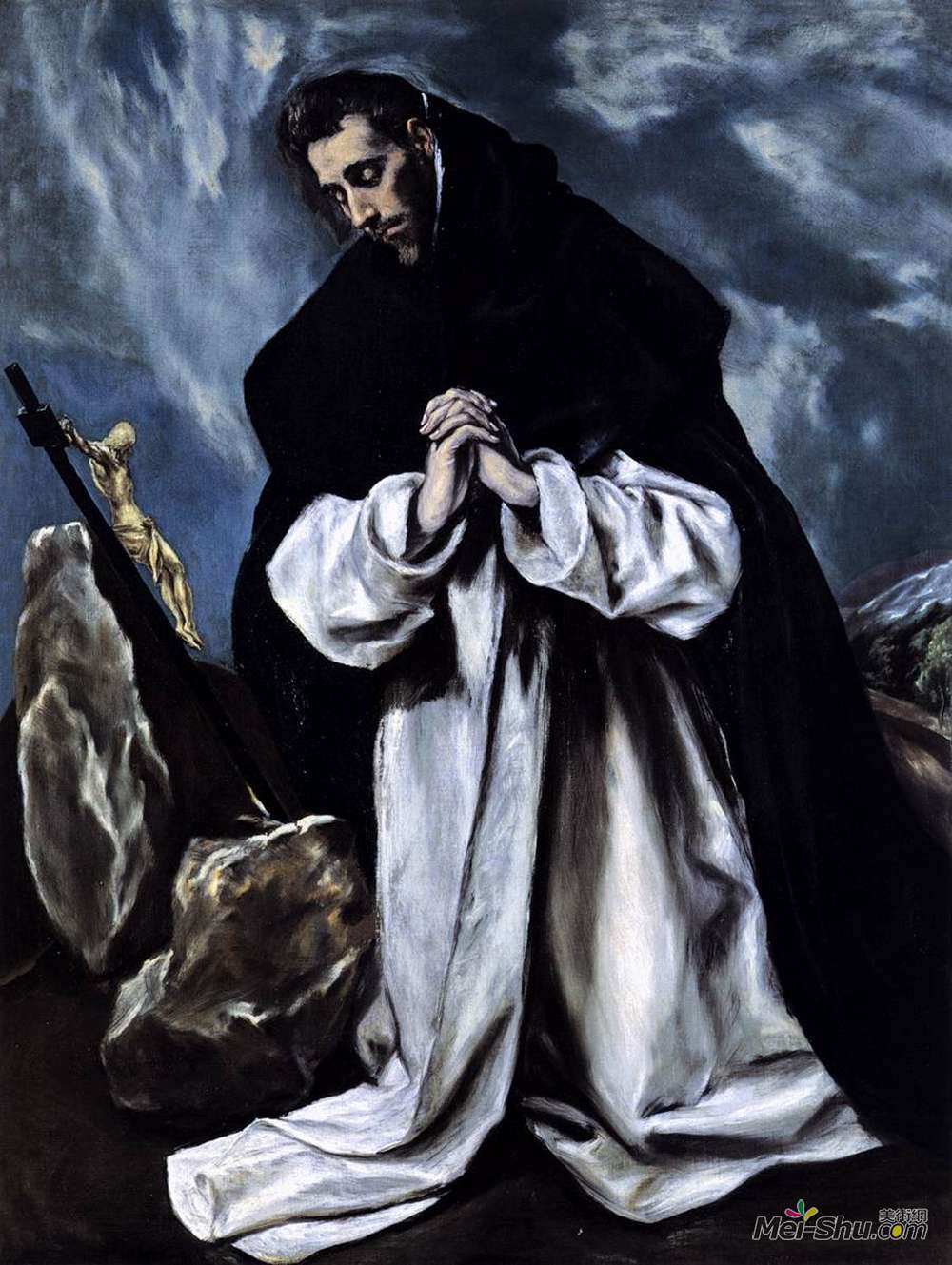 埃尔·格列柯(El Greco)高清作品《圣多米尼克祈祷》