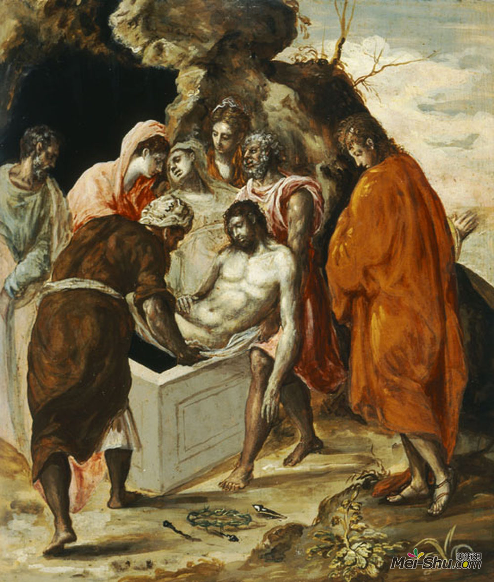 《基督下葬》埃尔·格列柯(el greco)高清作品欣赏