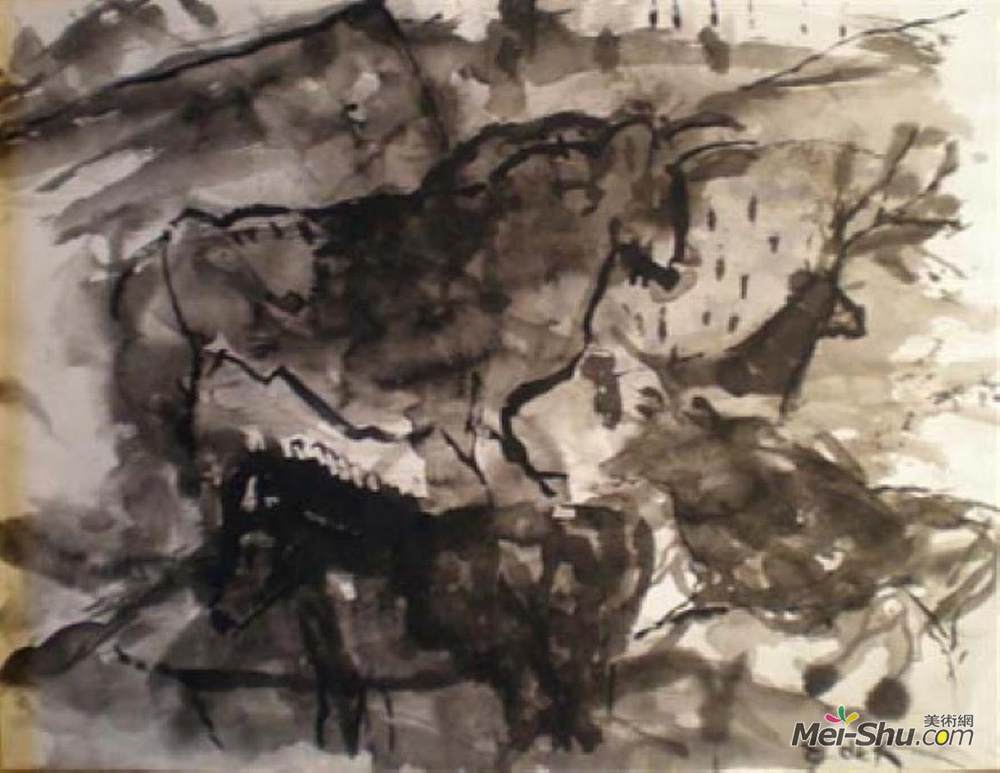 伊莱恩·代·科宁(Elaine de Kooning)高清作品《魔法墙》