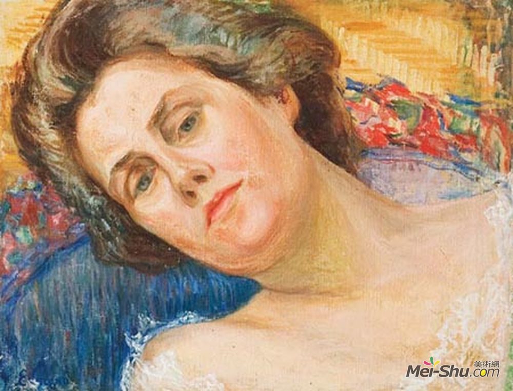 《女性雕像》埃利塞乌维斯康蒂(eliseu visconti)高清作品欣赏
