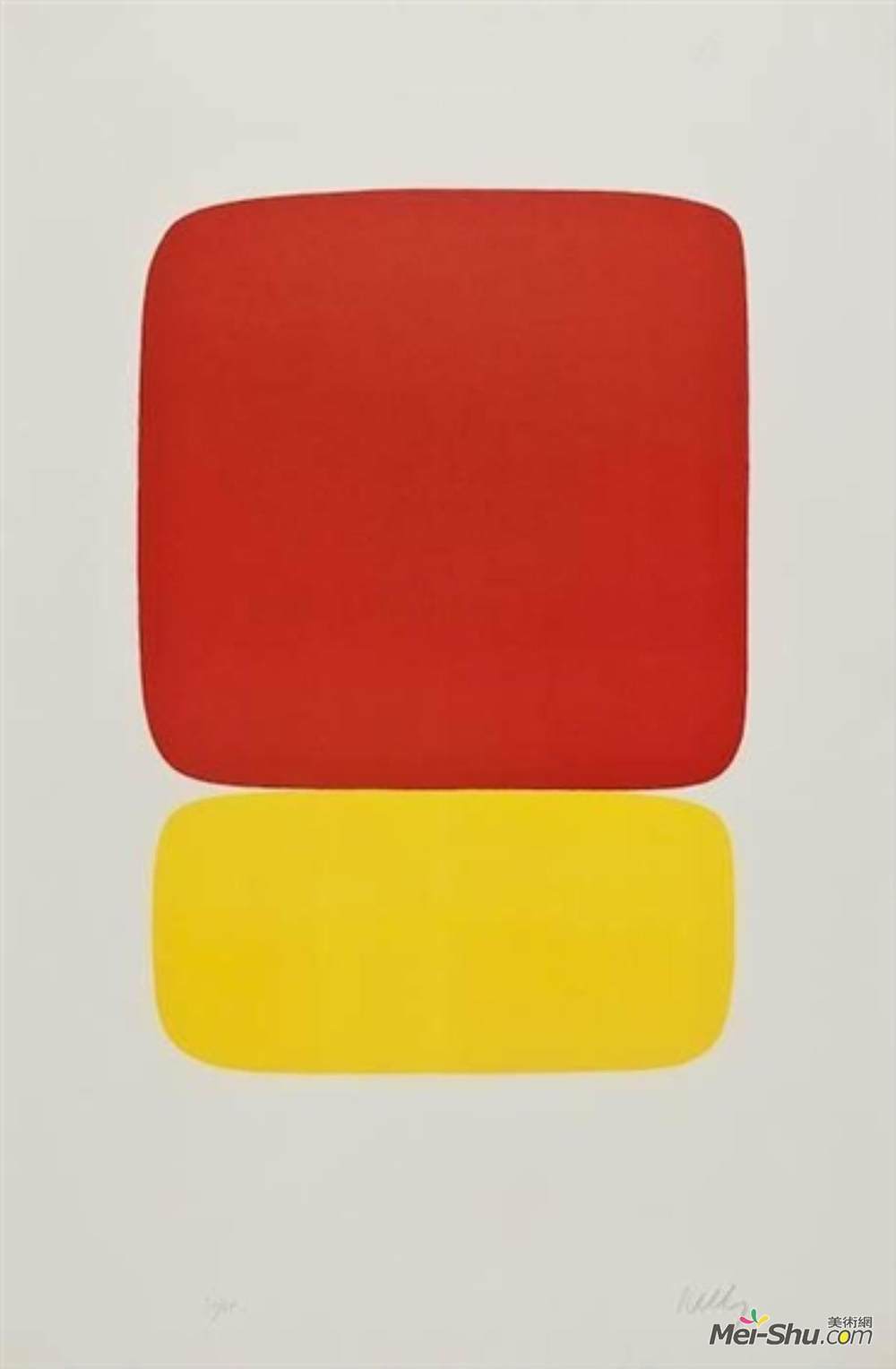 埃斯沃兹·凯利(Ellsworth Kelly)高清作品《红泛黄》