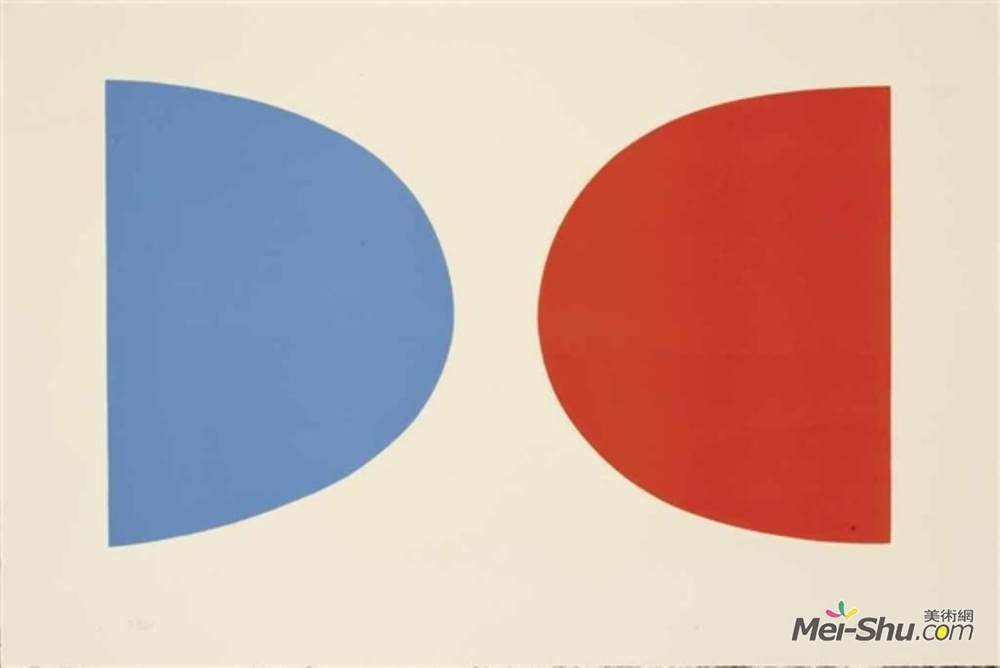 埃斯沃兹·凯利(Ellsworth Kelly)高清作品《蓝橙》