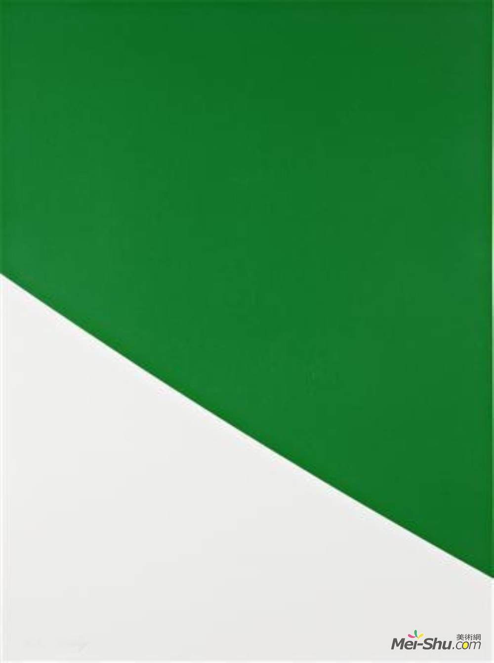 埃斯沃兹·凯利(Ellsworth Kelly)高清作品《绿色曲线》