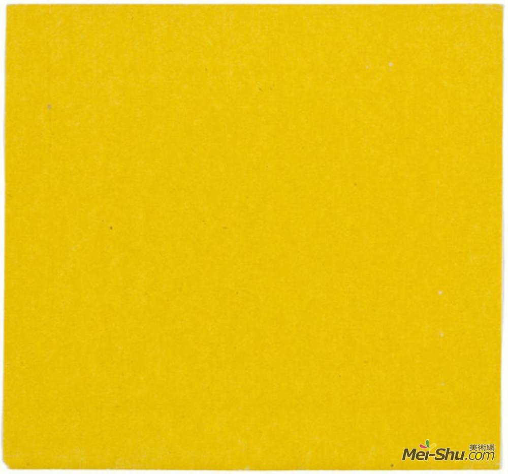 埃斯沃兹·凯利(Ellsworth Kelly)高清作品《黄色由系列线条构成的颜色》