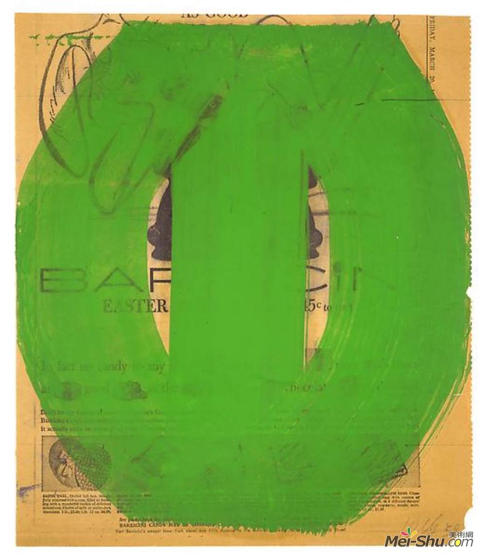 埃斯沃兹·凯利(Ellsworth Kelly)高清作品《绿色形态》