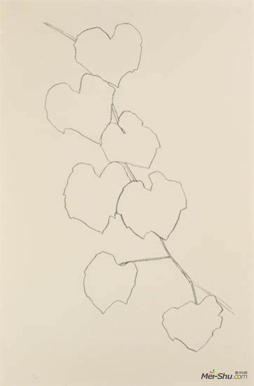 埃斯沃兹·凯利(Ellsworth Kelly)高清作品《葡萄叶Ⅱ》