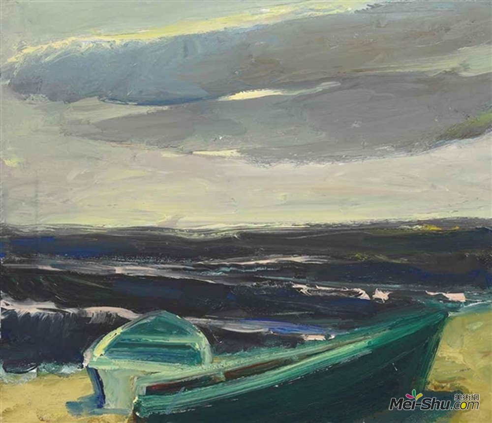埃尔默比肖夫(elmer bischoff)高清作品《小船》