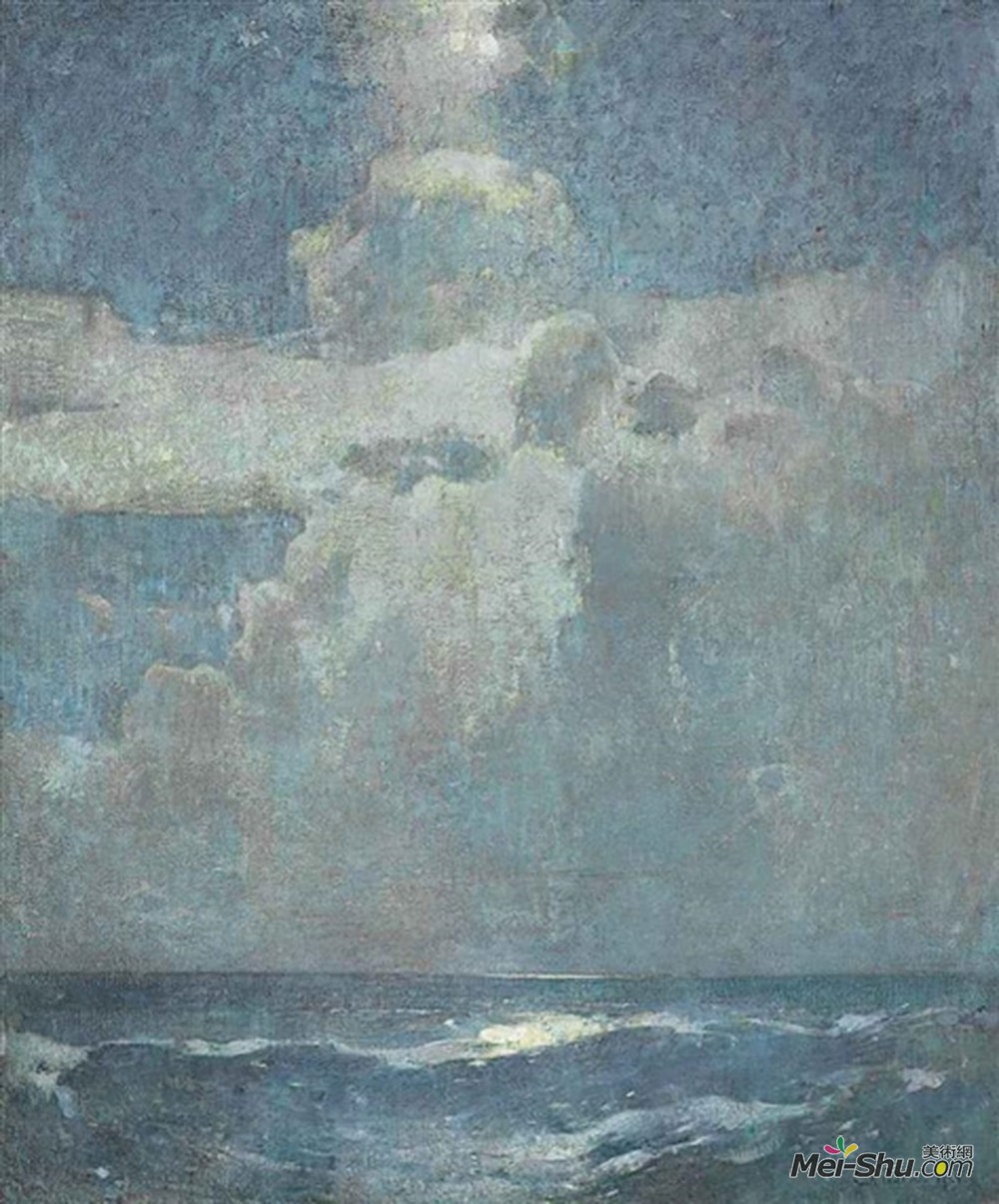 埃米尔·卡尔森(Emil Carlsen)高清作品《月光》