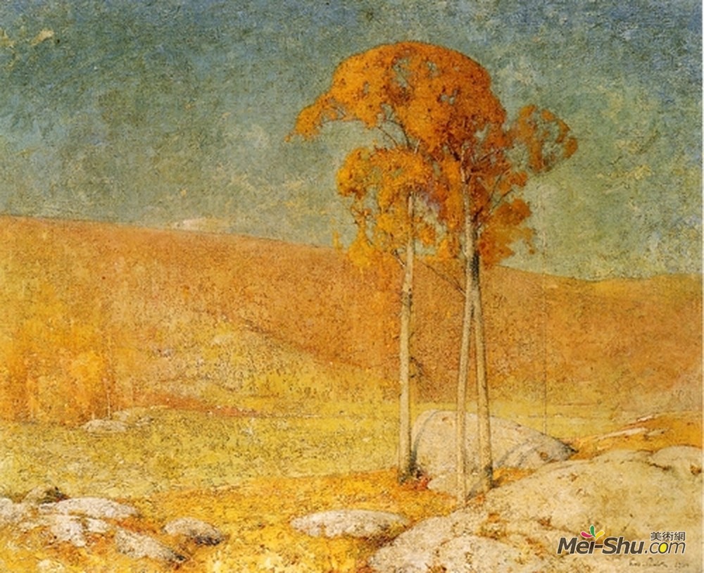 埃米尔·卡尔森(Emil Carlsen)高清作品《十月夏天》