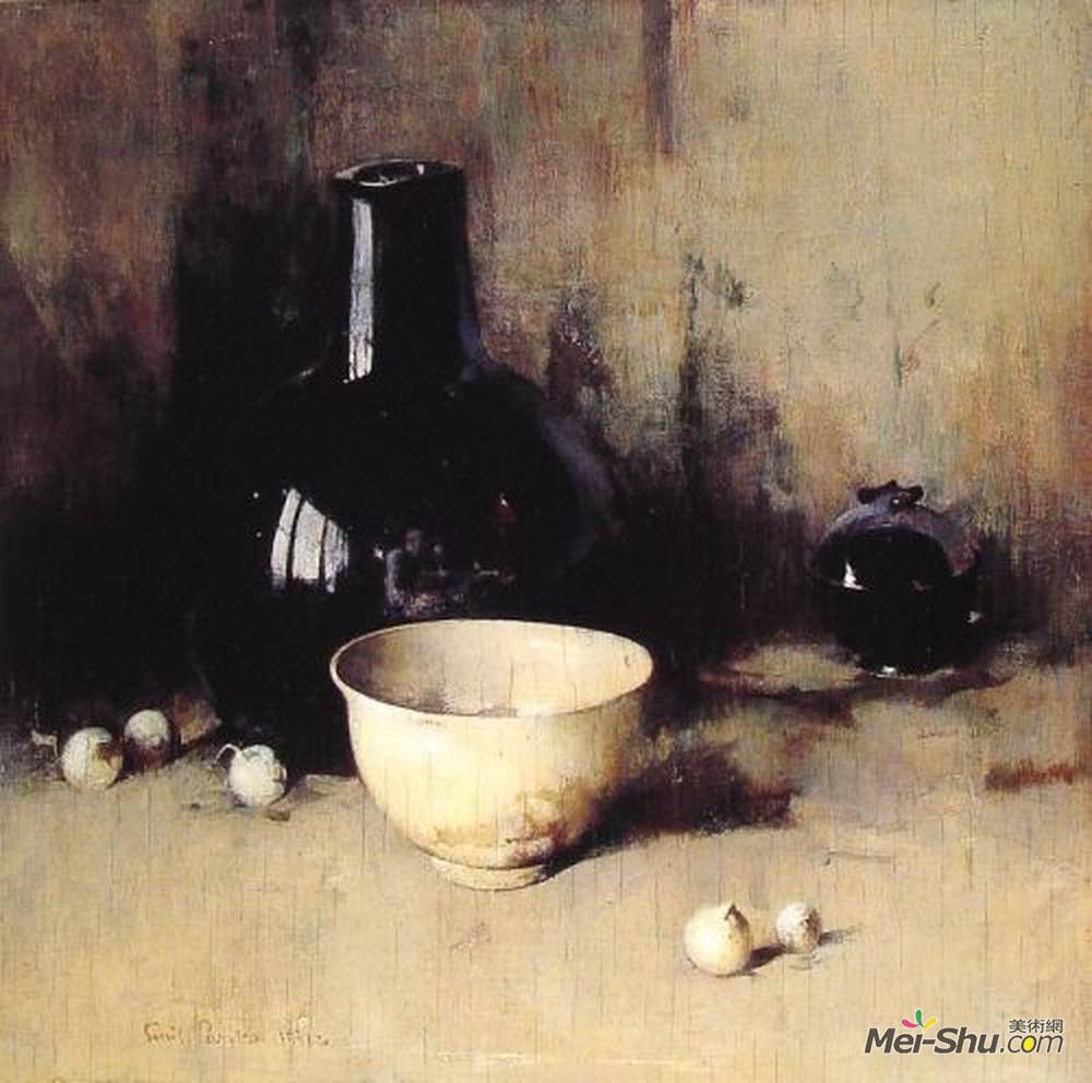 埃米尔·卡尔森(Emil Carlsen)高清作品《静物写生》