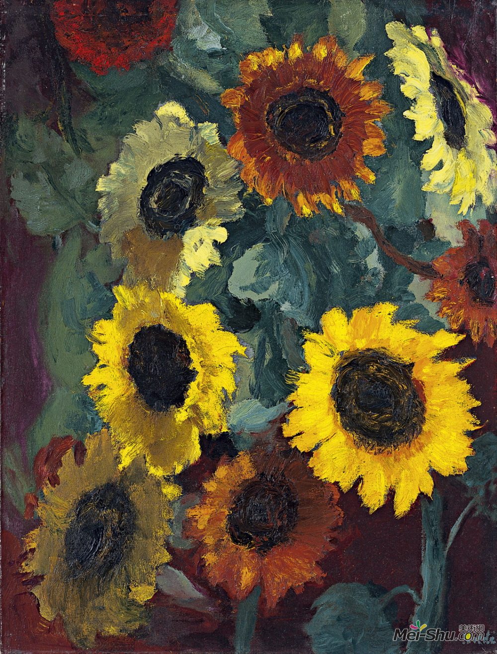 埃米尔·诺尔迪(Emil Nolde)高清作品《夜葵。》