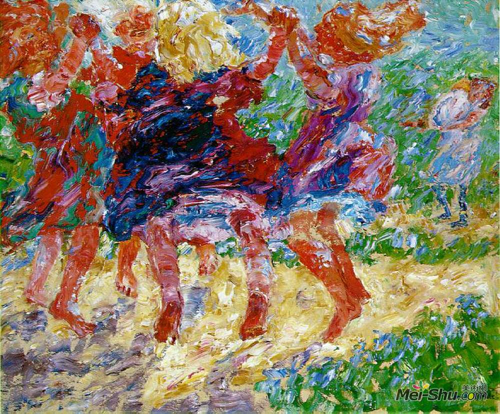 埃米尔·诺尔迪(Emil Nolde)高清作品《狂舞儿童》
