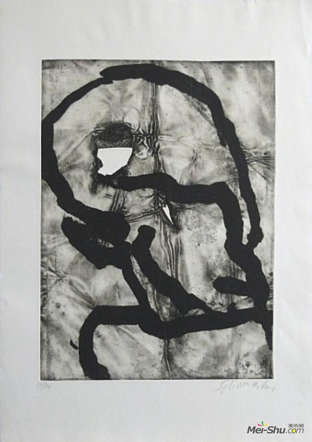 埃米尔舒马赫(Emil Schumacher)高清作品《Hommage &á Picasso》