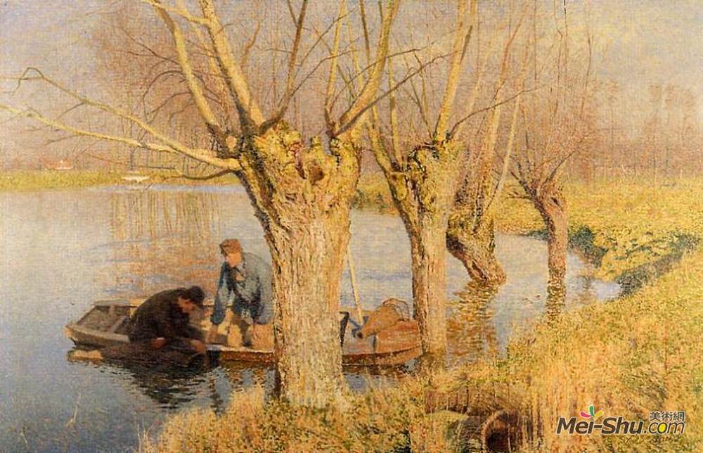 埃米尔·克劳斯(Emile Claus)高清作品《引进网》