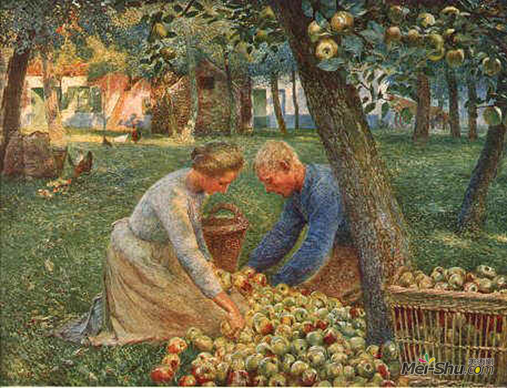 埃米尔·克劳斯(Emile Claus)高清作品《佛兰德果园》