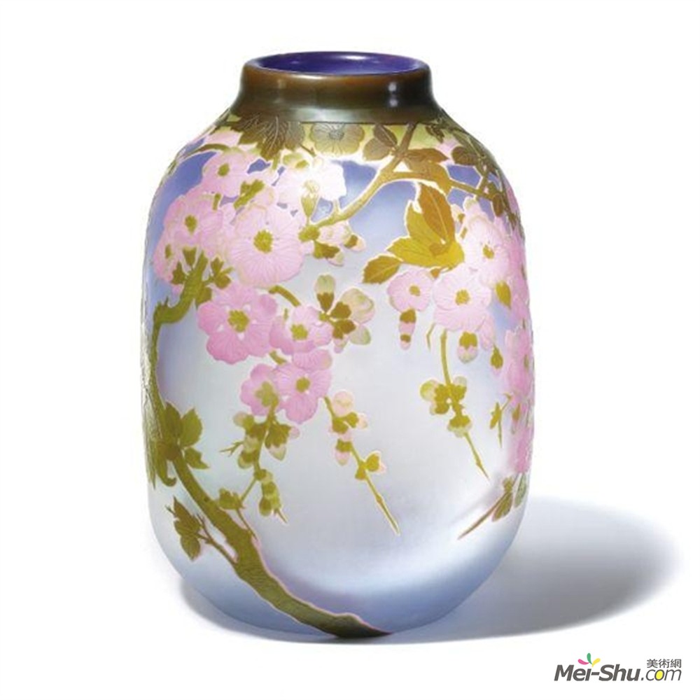 艾米里·加利(Emile Galle)高清作品《苹果花瓶》