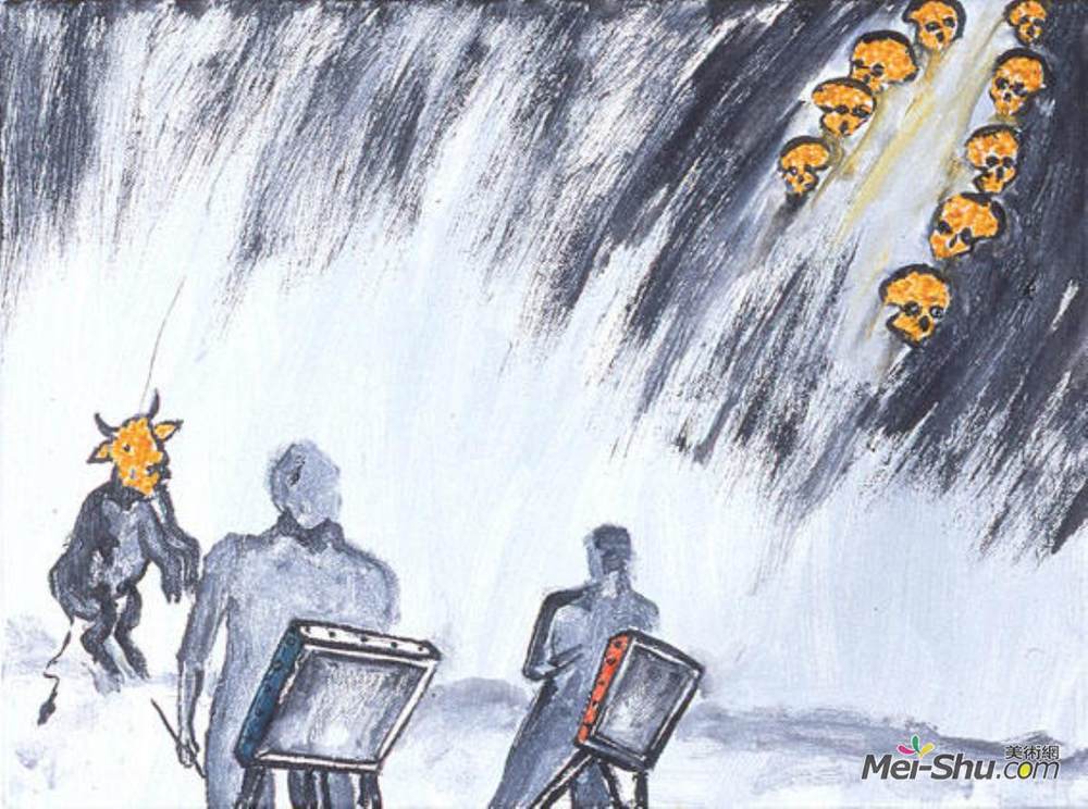 恩佐·库奇(Enzo Cucchi)高清作品《巴比伦》