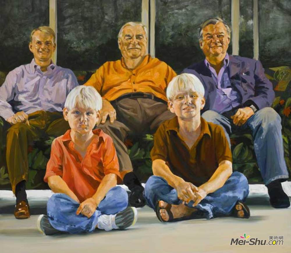 埃里克·菲舍尔(Eric Fischl)高清作品《狄更斯的四代人》