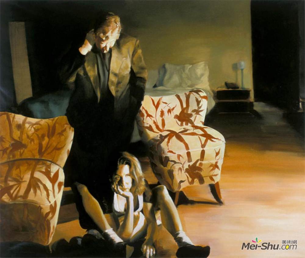 埃里克·菲舍尔(Eric Fischl)高清作品《床、椅子、保姆》