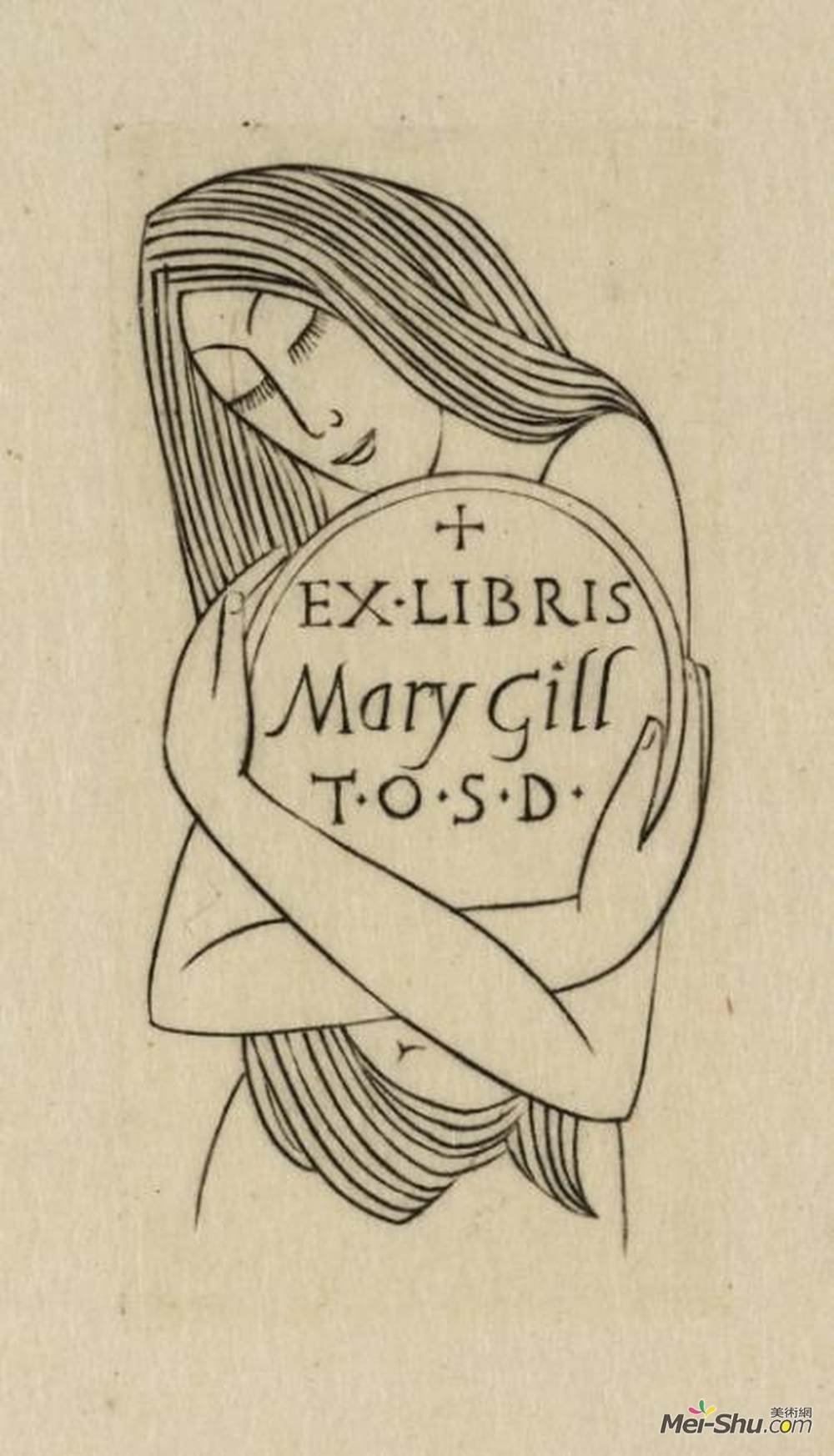 埃里克·吉尔(Eric Gill)高清作品《藏书票》