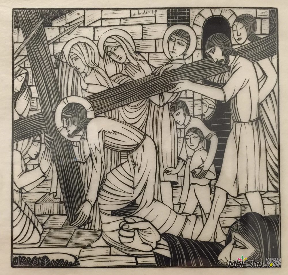 埃里克·吉尔(Eric Gill)高清作品《携带十字架》