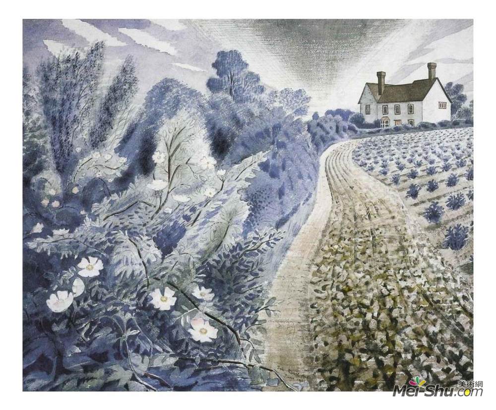 艾里克·拉斐留斯(Eric Ravilious)高清作品《农家场》