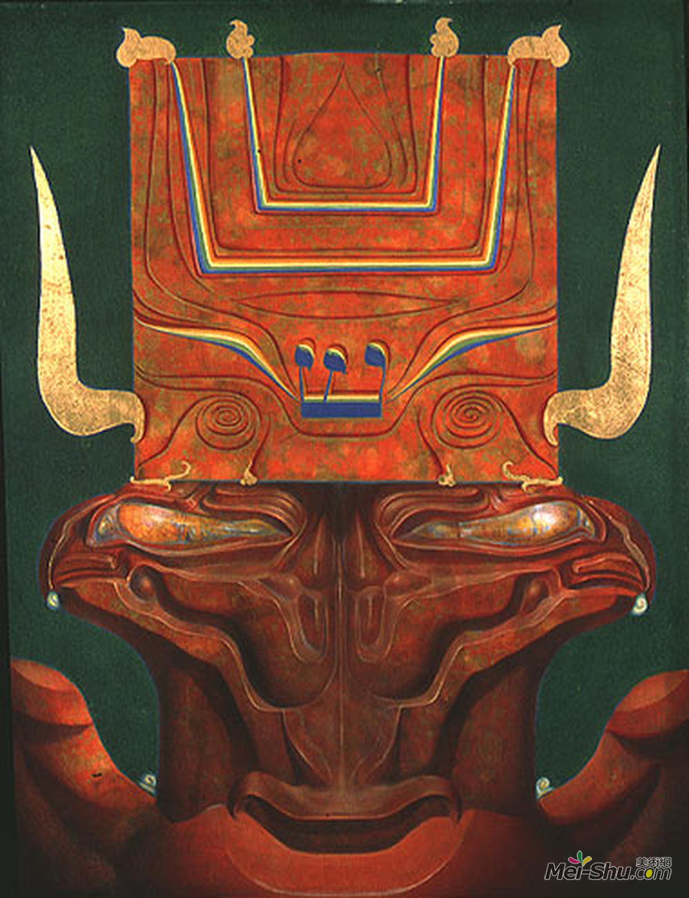 恩斯特·富克斯(Ernst Fuchs)高清作品《胫骨的小天使》