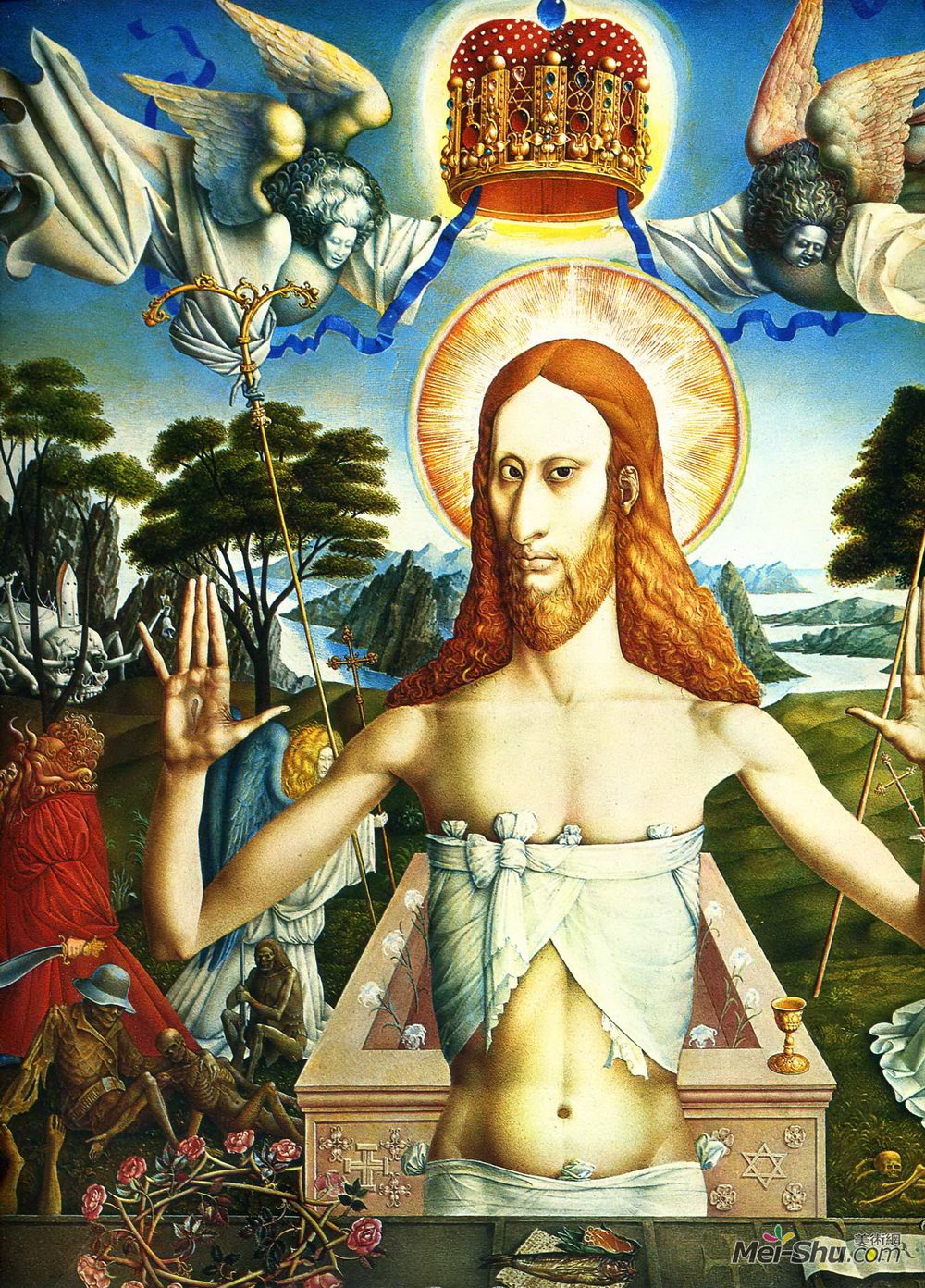 恩斯特·富克斯(Ernst Fuchs)高清作品《基督》