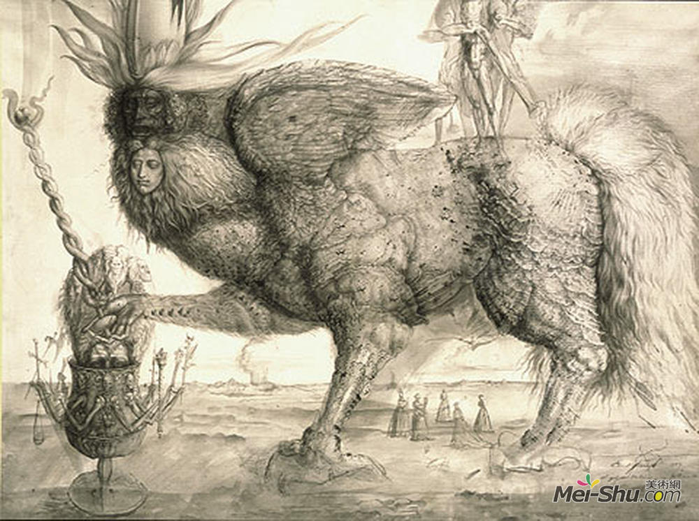 恩斯特·富克斯(Ernst Fuchs)高清作品《水星精神》