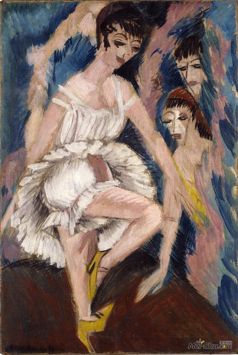 恩斯特·路德维希·克尔希纳(Ernst Ludwig Kirchner)高清作品《舞者》