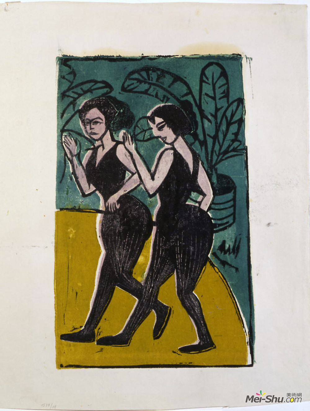 恩斯特·路德维希·克尔希纳(Ernst Ludwig Kirchner)高清作品《英国舞蹈家》