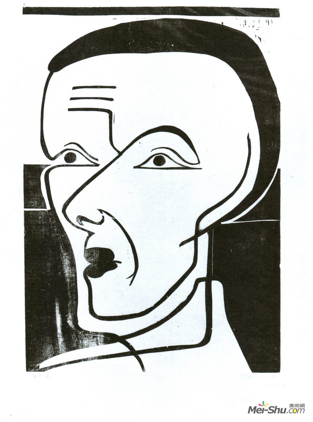 恩斯特·路德维希·克尔希纳(Ernst Ludwig Kirchner)高清作品《自画像》