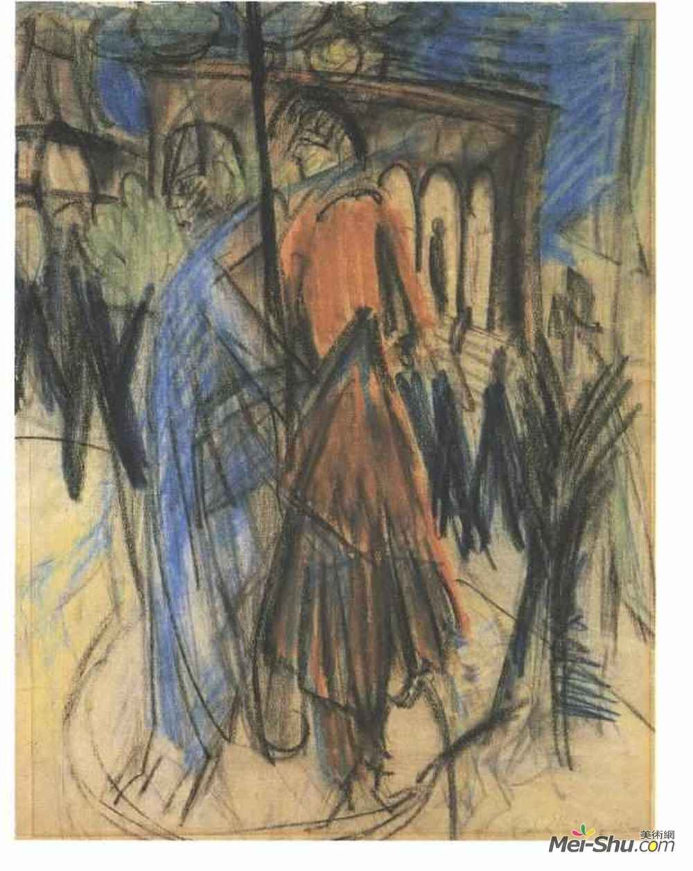 《后达姆普拉茨》恩斯特·路德维希·克尔希纳(ernst ludwig kirchner