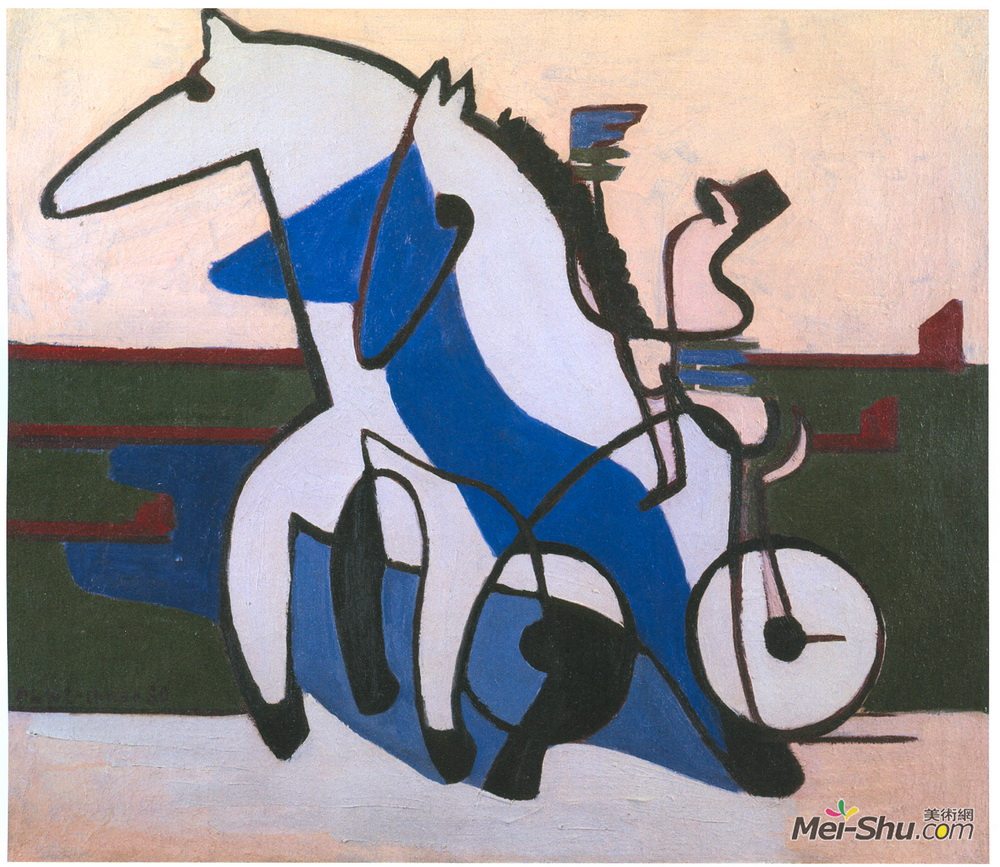 恩斯特·路德维希·克尔希纳(Ernst Ludwig Kirchner)高清作品《特拉伯队》