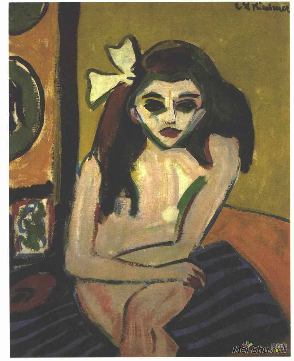 恩斯特·路德维希·克尔希纳(Ernst Ludwig Kirchner)高清作品《马塞拉》