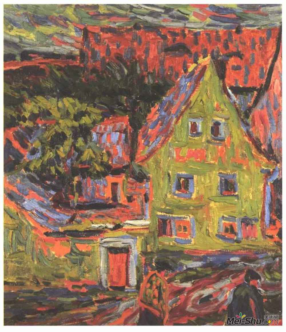 恩斯特·路德维希·克尔希纳(Ernst Ludwig Kirchner)高清作品《温室》