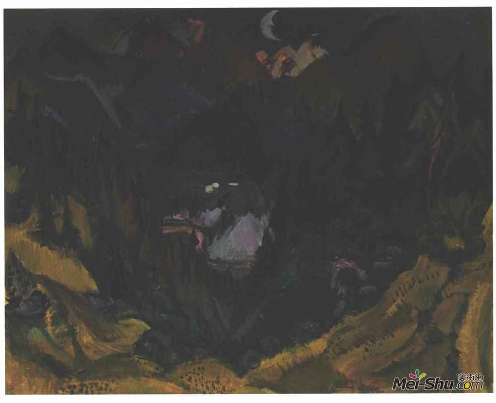 恩斯特·路德维希·克尔希纳(Ernst Ludwig Kirchner)高清作品《容克博登》