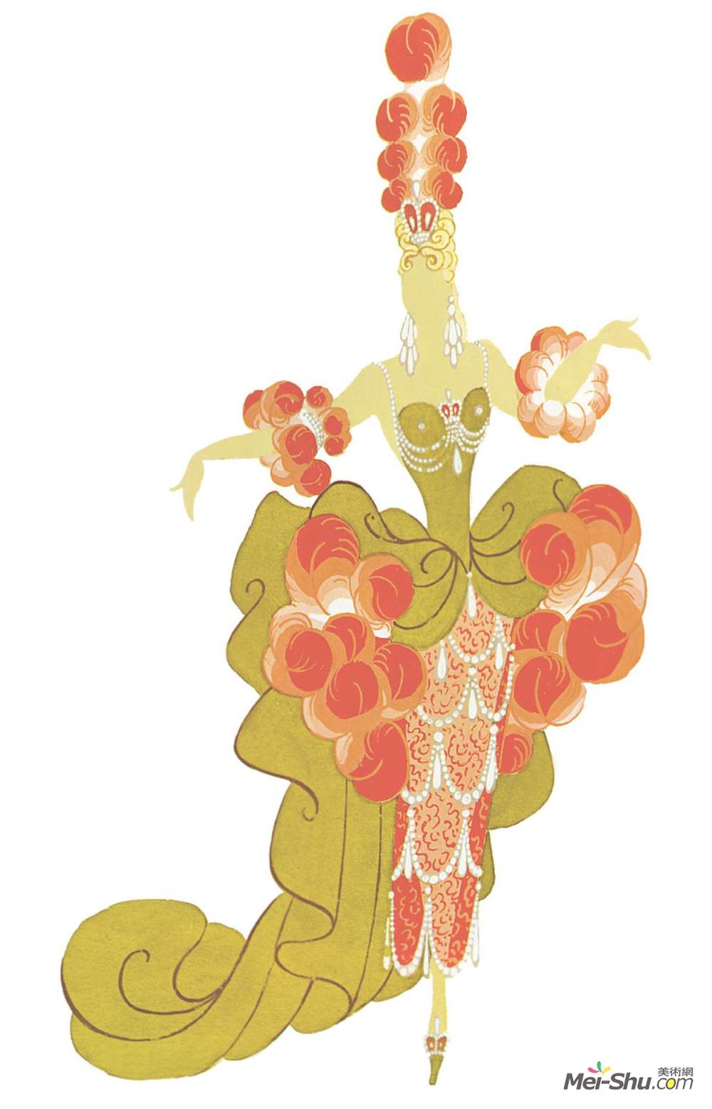埃尔特(Erte)高清作品《服装设计》
