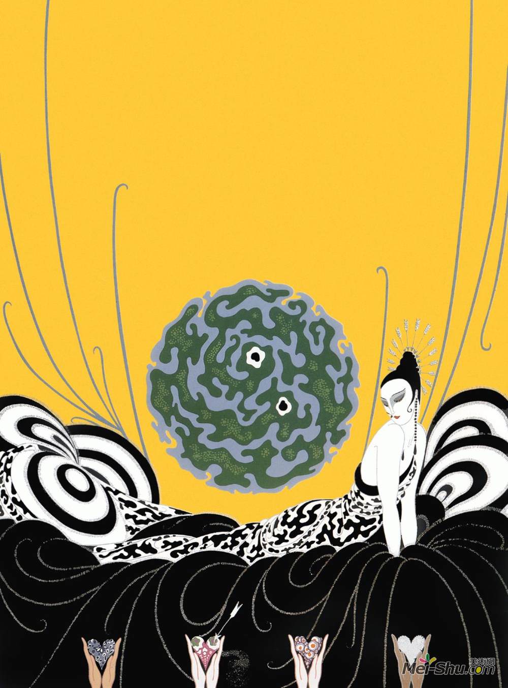 埃尔特(Erte)高清作品《心脏的选择》