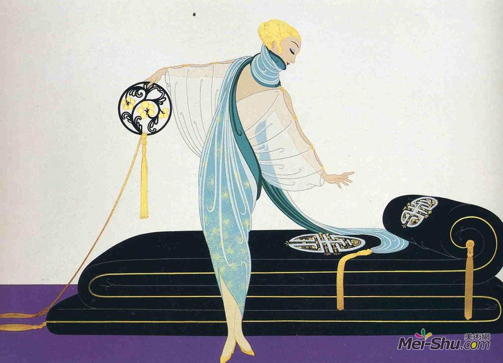 埃尔特(Erte)高清作品《沙龙》