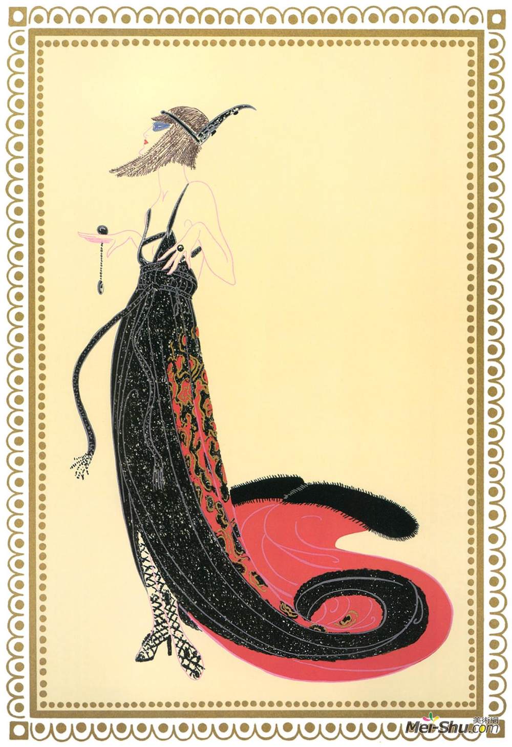 埃尔特(Erte)高清作品《黑魔法》